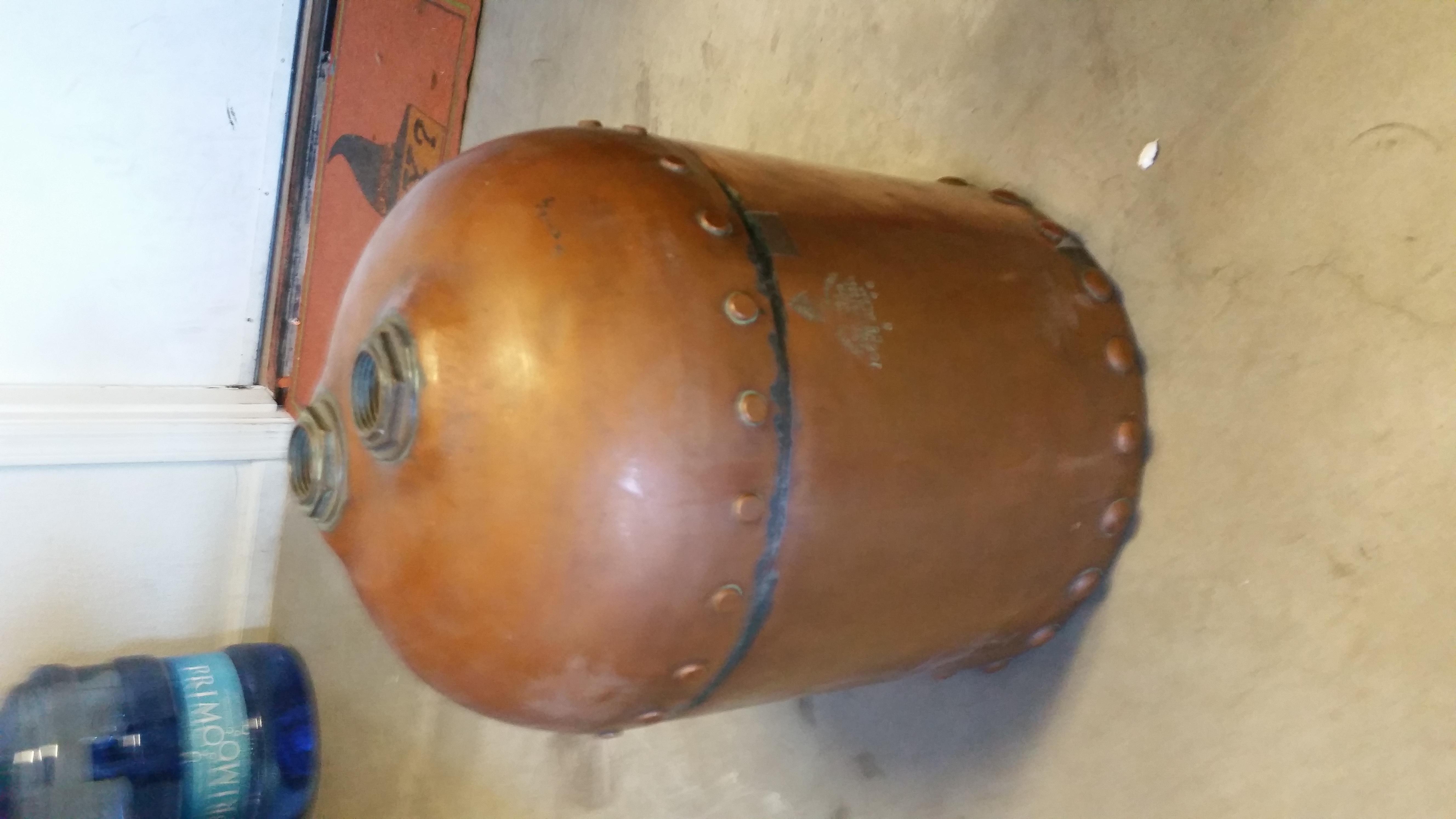 1946 copper boiler / tank InstAppraisal